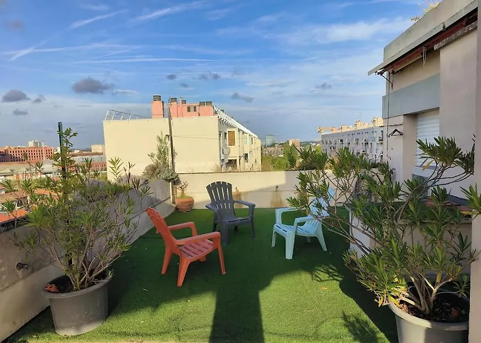 アパート T5 Exceptional! Terrace 60 M2 By Station 8 Pers